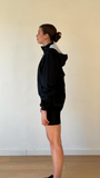 JL Roeijacket 'Sequel' met kap - unisex - zwart