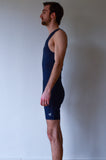 Combinaison d'aviron JL Funny 8 réfléchissante - bleu marine - homme