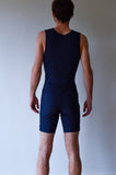 Combinaison d'aviron JL Funny 8 réfléchissante - bleu marine - homme