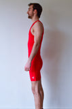 Combinaison d'aviron JL Funny 8 réfléchissante - rouge - Homme