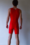 Combinaison d'aviron JL Funny 8 réfléchissante - rouge - Homme
