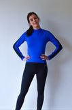 JL Tech Shirt manches longues - unisexe - bleu royal / noir