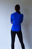 JL Tech Shirt manches longues - unisexe - bleu royal / noir