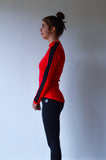 JL Tech Shirt manches longues - unisexe - noir / rouge