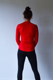JL Tech Shirt manches longues - unisexe - noir / rouge