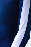 JL Tech Shirt manches longues - unisexe - bleu marine / blanc