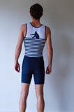 Combinaison d'aviron JL Marine navy - homme