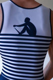 Combinaison d'aviron JL Marine navy - homme
