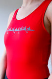 JL Roeipak Funny 8 reflective - rood - dames