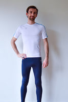 JL Tech Shirt manches courtes - unisexe - blanc / bleu colombie