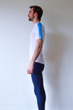 JL Tech Shirt korte mouw - unisex - wit/columbia blue