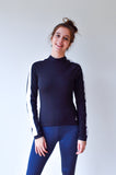 JL Tech Shirt manches longues - unisexe - noir / blanc