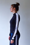 JL Tech Shirt manches longues - unisexe - noir / blanc