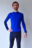 JL Tech Shirt manches longues - unisexe - bleu royal / noir