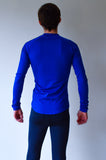 JL Tech Shirt lange mouwen - unisex - royal blue/zwart