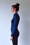 Jl tech shirt à tirette manches longues Funny Skif - unisexe - bleu marine