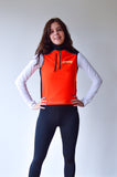 Gilet JL 'sequel' femme - orange avec noir