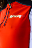 Gilet JL 'sequel' femme - orange avec noir