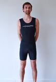 Combinaison d'aviron JL Funny 8 réfléchissante - noir - homme