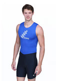 Combinaison d'aviron JL reflective blade bleu royal - homme