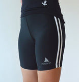 JL roeishort Hudson unisex - zwart met dubbele speedstripe