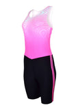 JL Roeipak 'topografie' met 2 Hi-Vis speedstripes Rose - dames