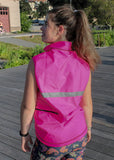 Gilet JL 'sequel' femme - orange avec noir