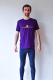 T-shirt Tebo rower - violet / jaune - homme