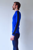 JL Tech Shirt lange mouwen - unisex - royal blue/zwart